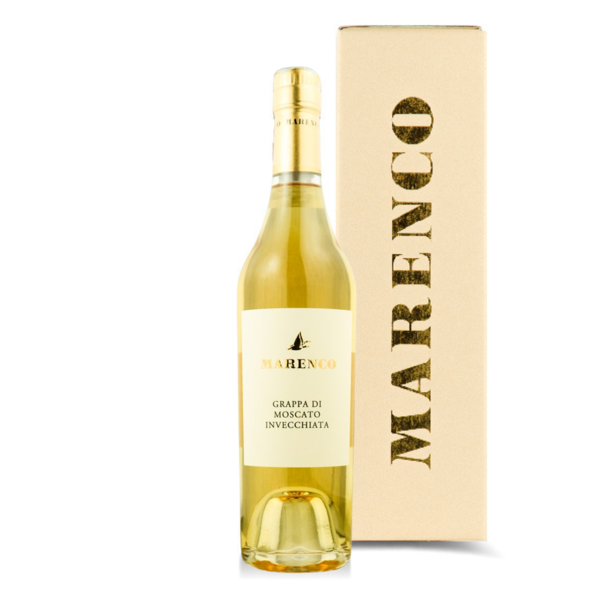 Grappa di Moscato invecchiata in confezione regalo